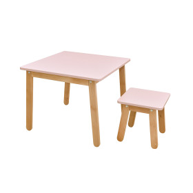 Dětská stolička Bellamy Woody DUSTY PINK