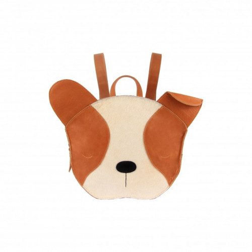 Dětský kožený batoh UMI SCHOOLBAG | Pug (25x30 cm)