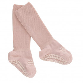 GoBabyGo protiskluzové ponožky bambusové světle růžové