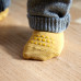 GoBabyGo protiskluzové ponožky bambusové hořčicové