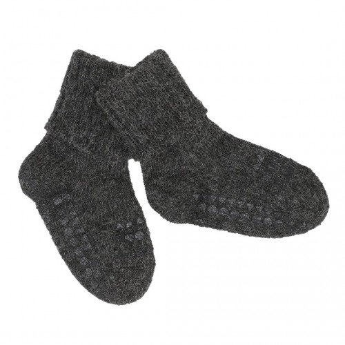 GoBabyGo protiskluzové ponožky tmavě šedé Alpaka
